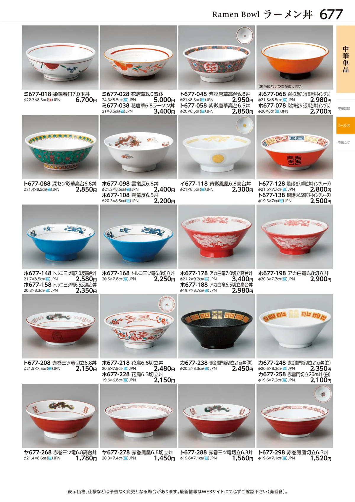 ときわvol.28・ページ番号677・中華単品