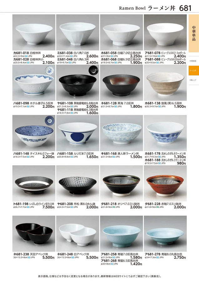 中華単品 ページ681