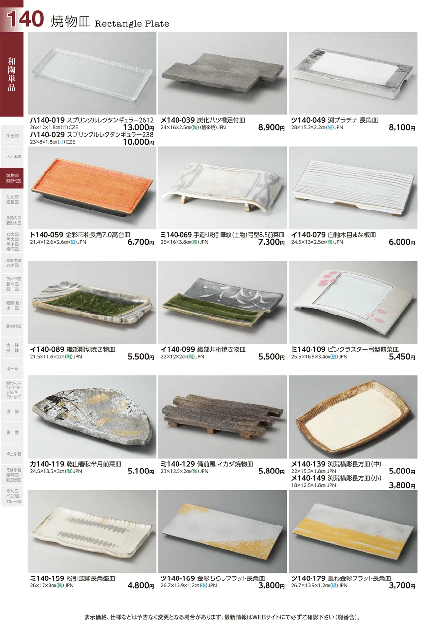 焼物皿 ページ140