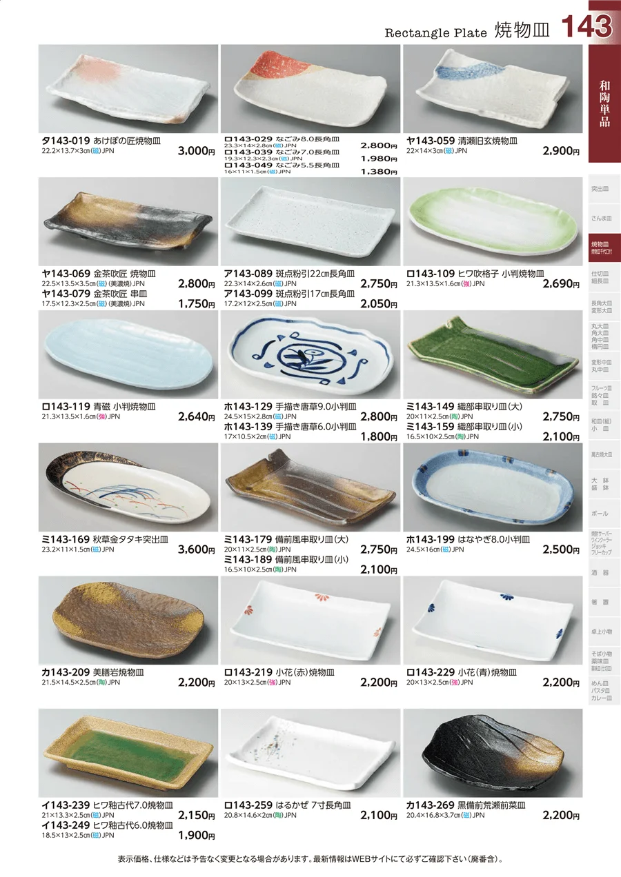 焼物皿 ページ143