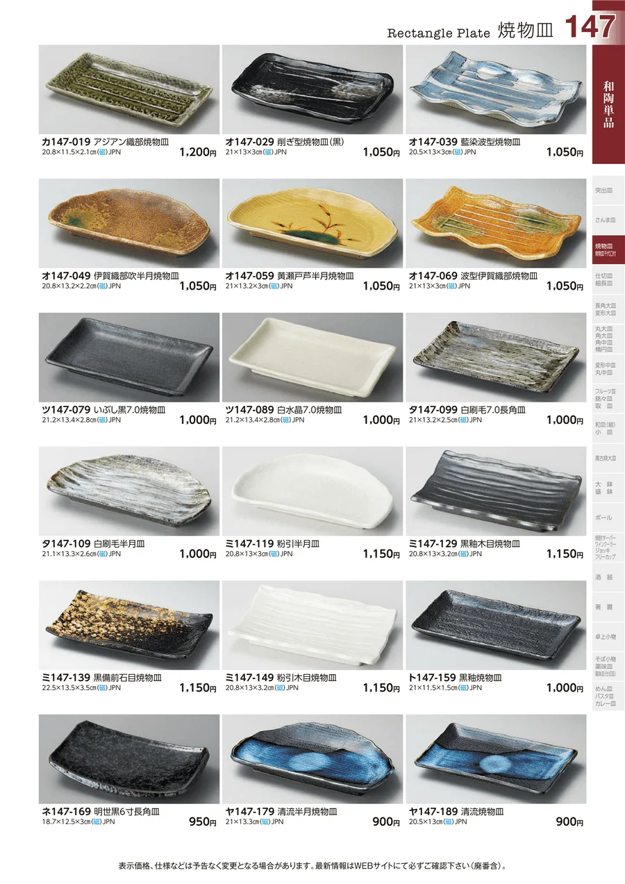 焼物皿 ページ147