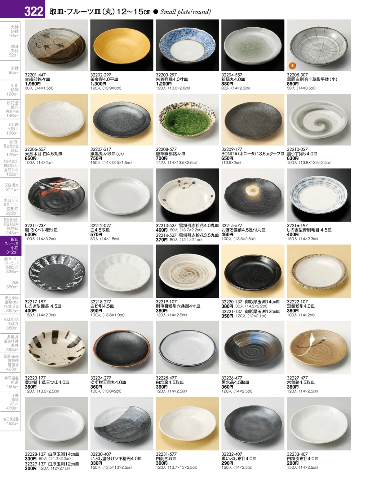 陶雅vol.17・ページ番号322・取皿・フルーツ皿・小皿・手塩皿