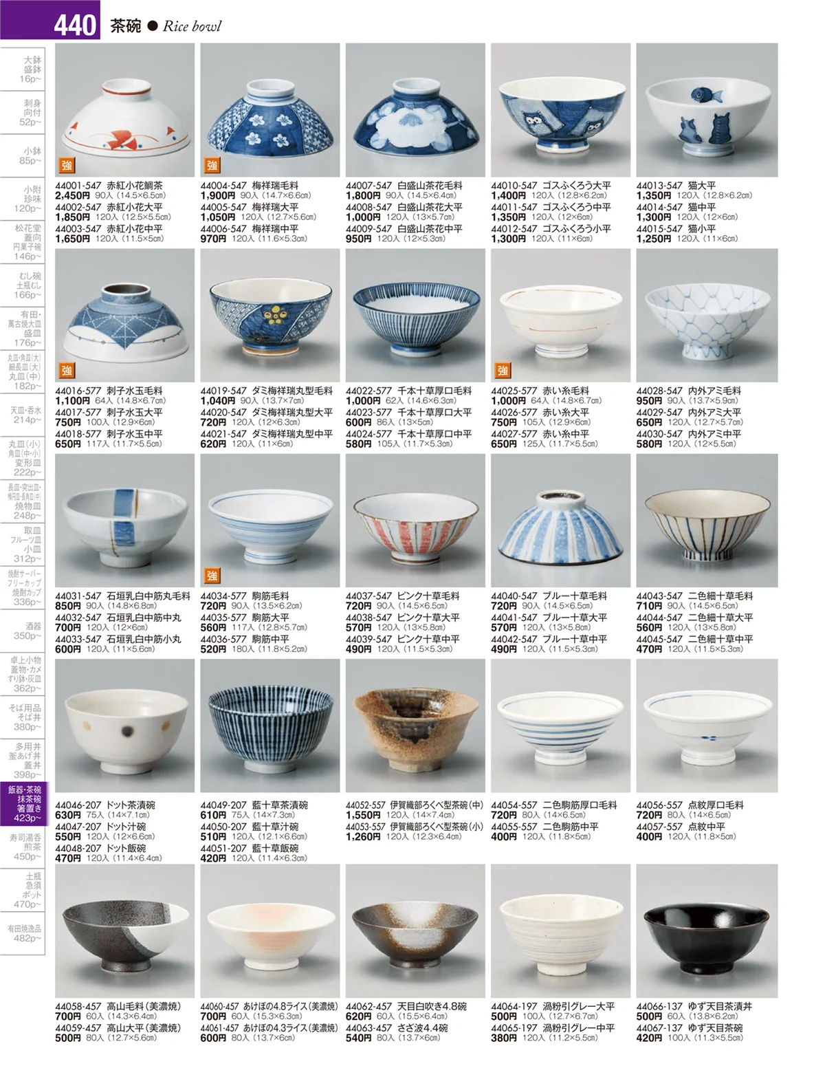 陶雅vol.17・ページ番号440・大茶・茶漬・ライス丼・飯器・ゆったり碗・抹茶碗・茶碗・箸置