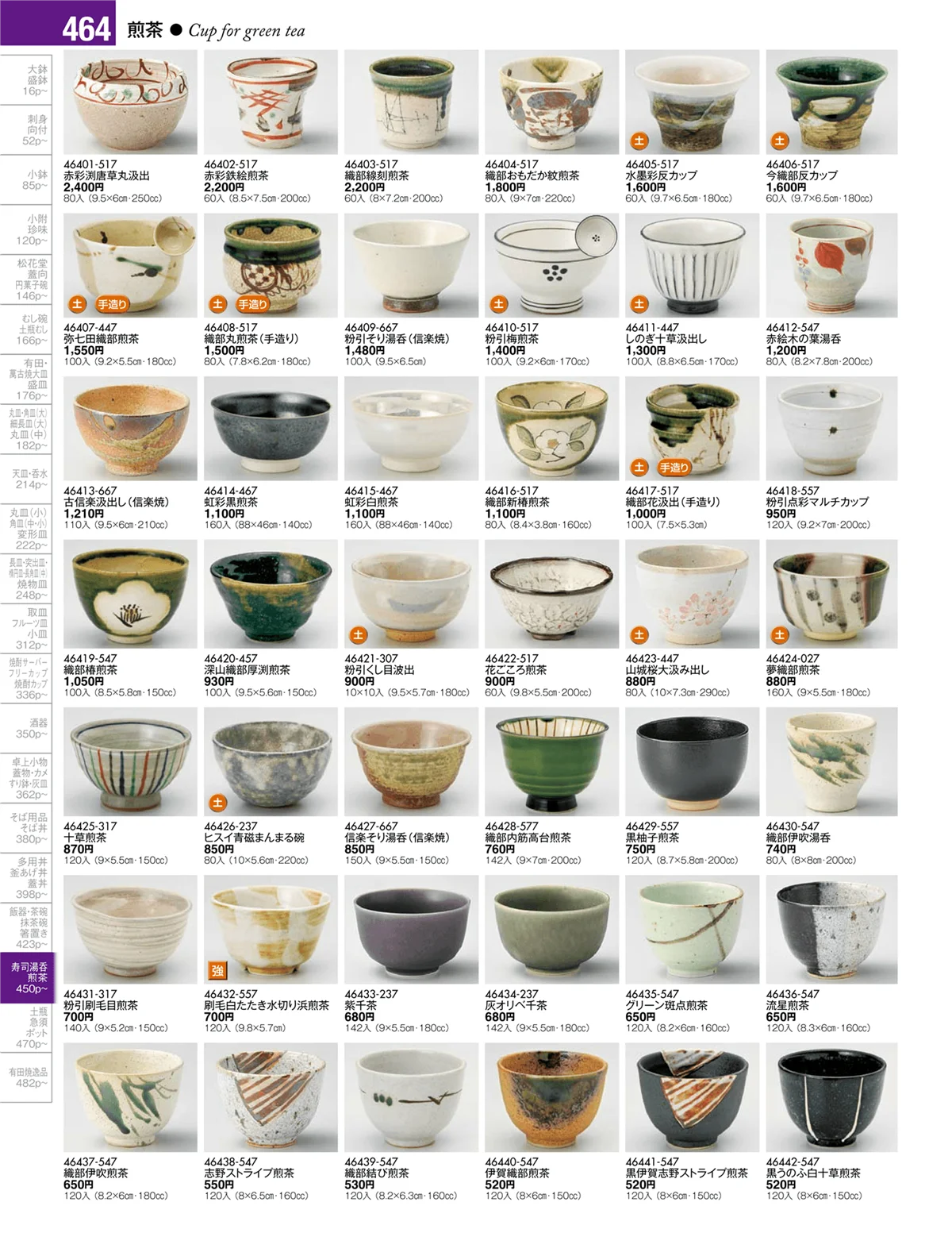 陶雅vol.17・ページ番号464・湯呑・煎茶