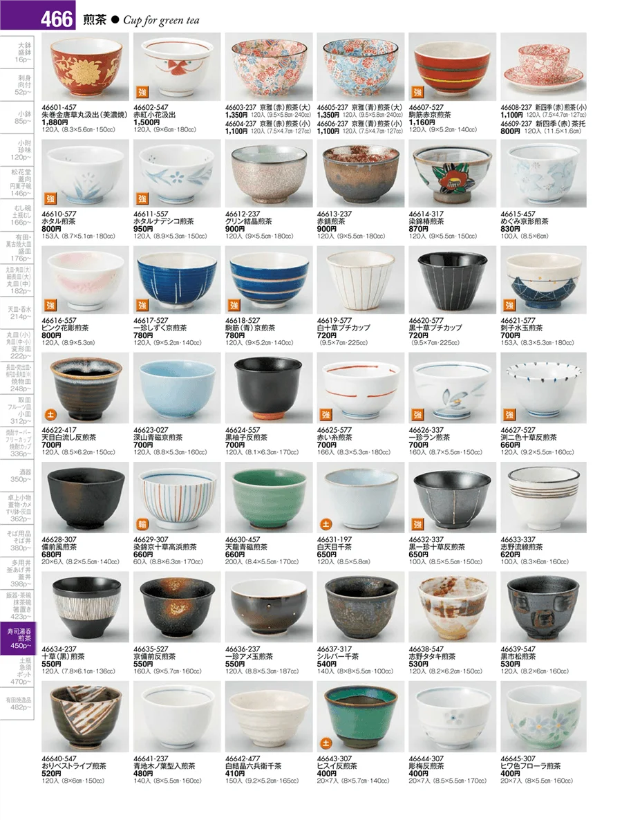 湯呑・煎茶 ページ466