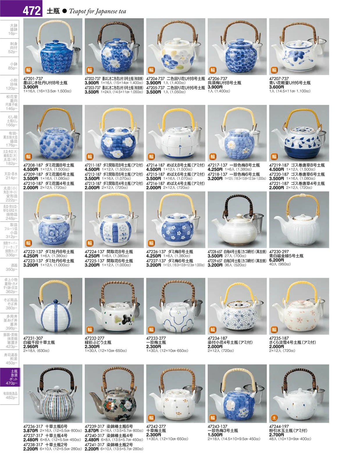 陶雅vol.17・ページ番号472・土瓶・急須・ポット