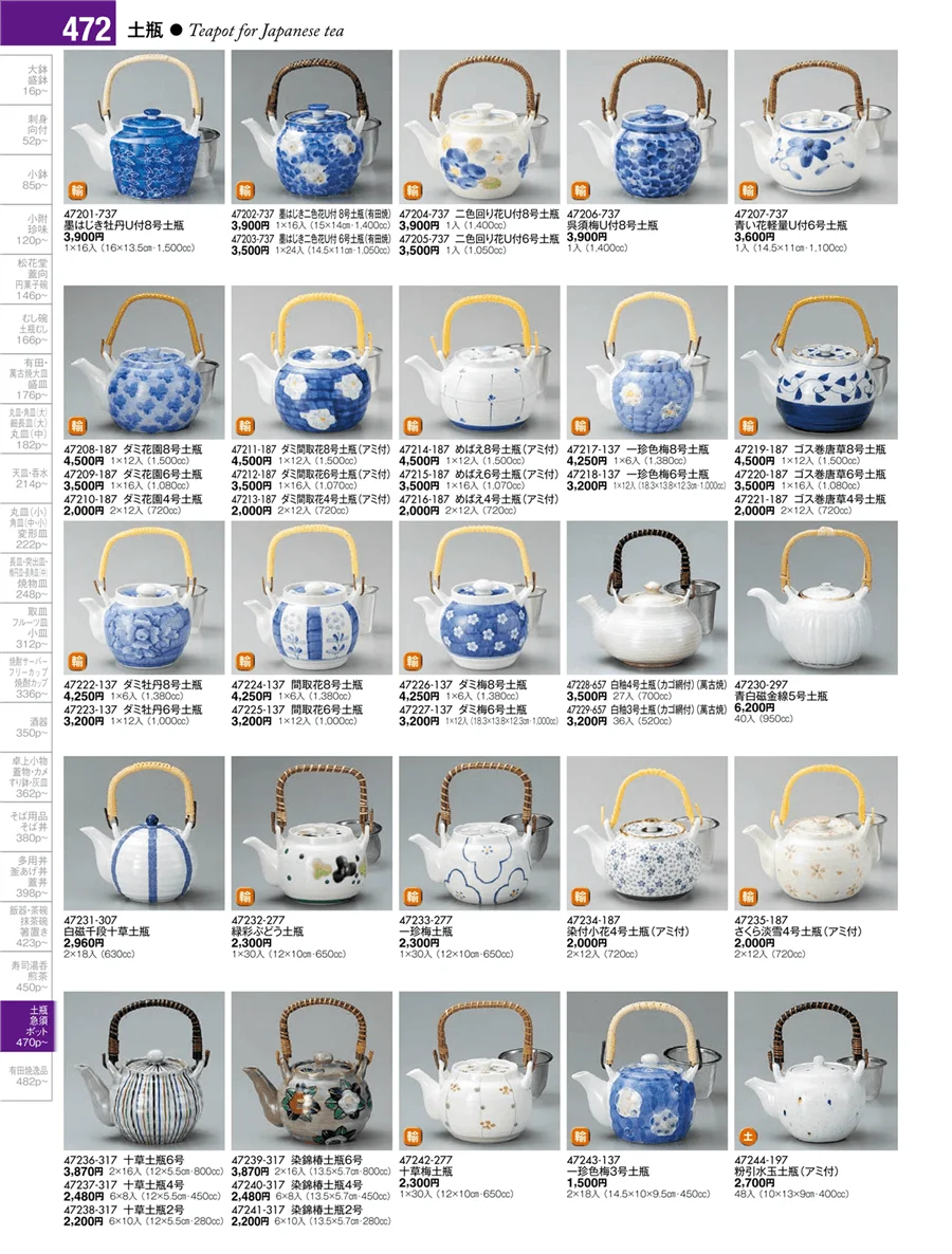 土瓶・急須・ポット ページ472