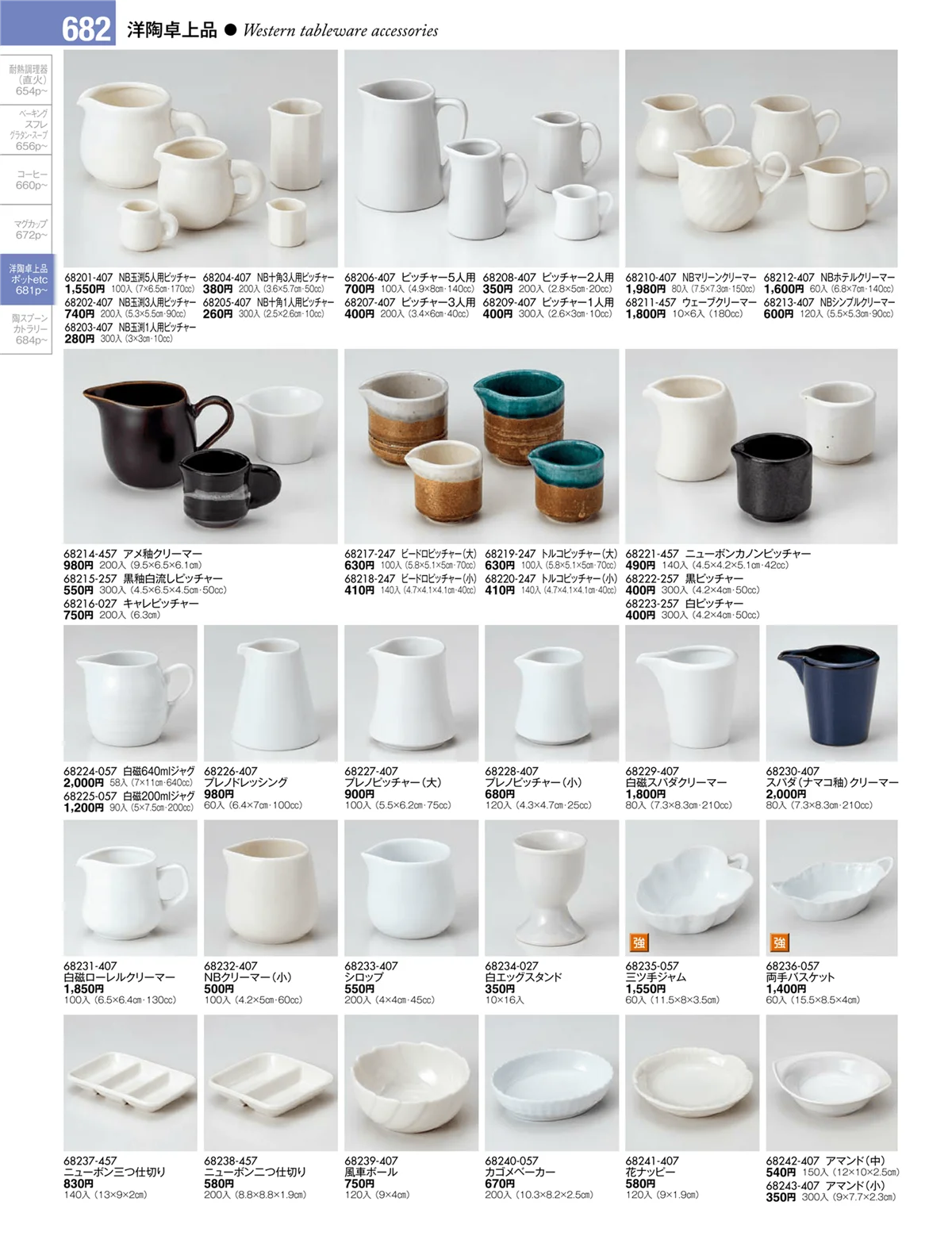 陶雅vol.17・ページ番号682・洋陶卓上品・ポットetc