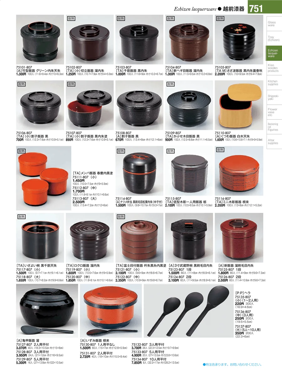越前漆器 ページ751