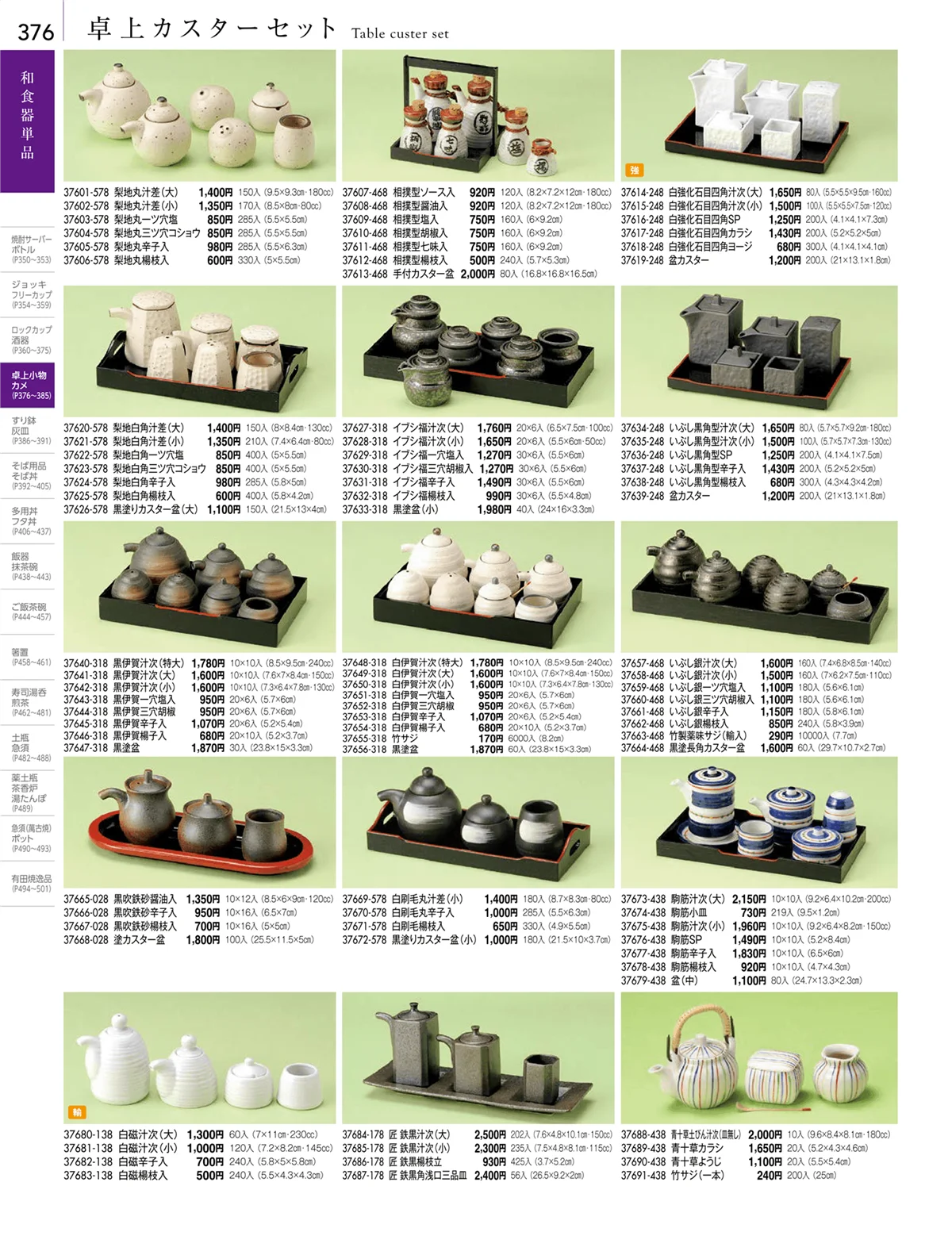 陶雅vol.18・ページ番号376・卓上小物・蓋物・カメ・薬味入・すり鉢・灰皿