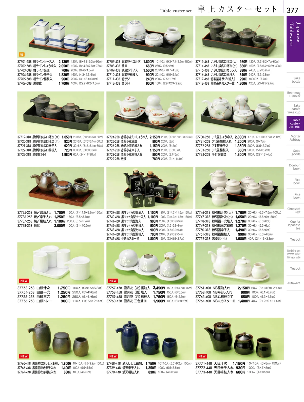 陶雅vol.18・ページ番号377・卓上小物・蓋物・カメ・薬味入・すり鉢・灰皿