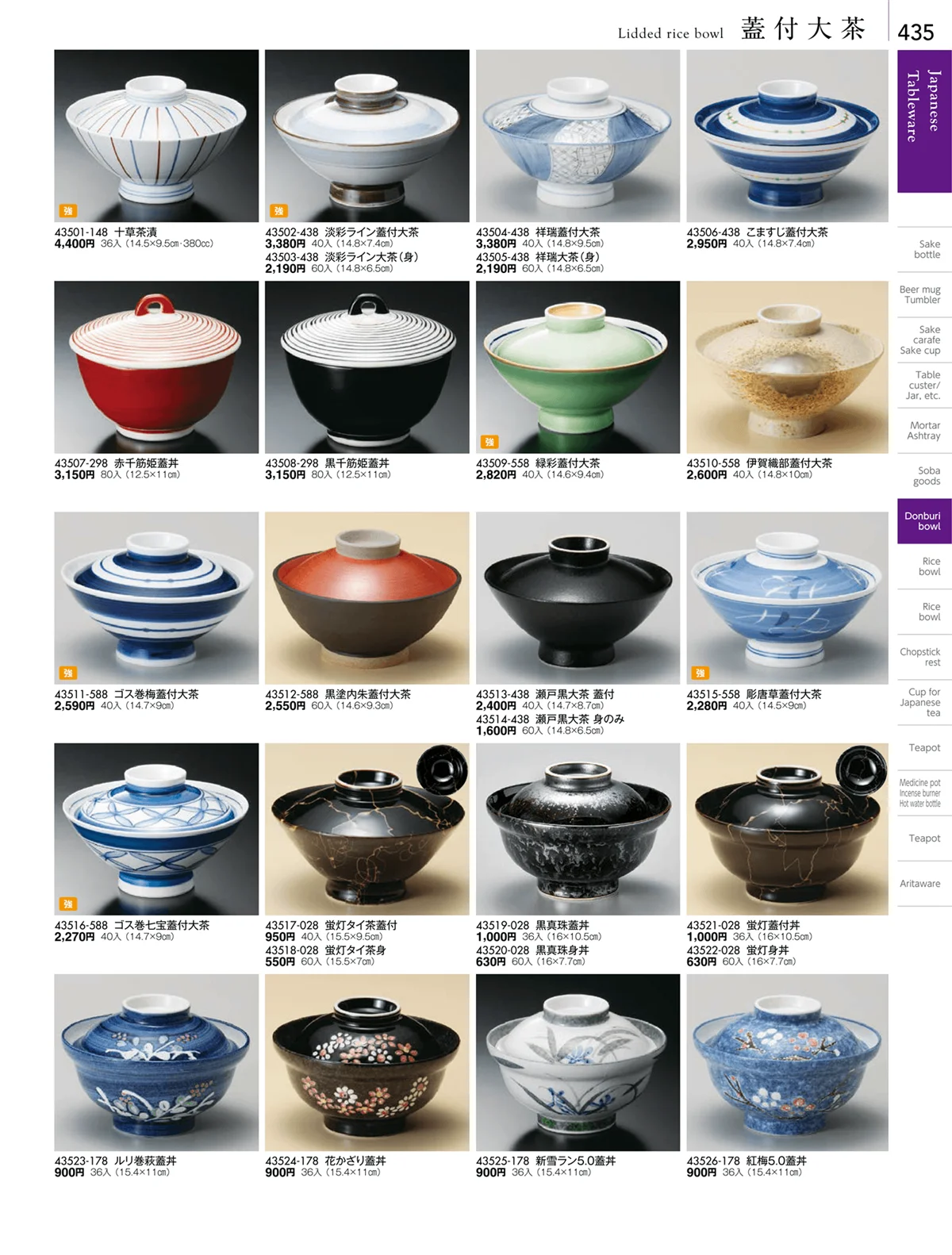 陶雅vol.18・ページ番号435・大茶・茶漬・ライス丼・飯器・ゆったり碗・抹茶碗・茶碗・箸置