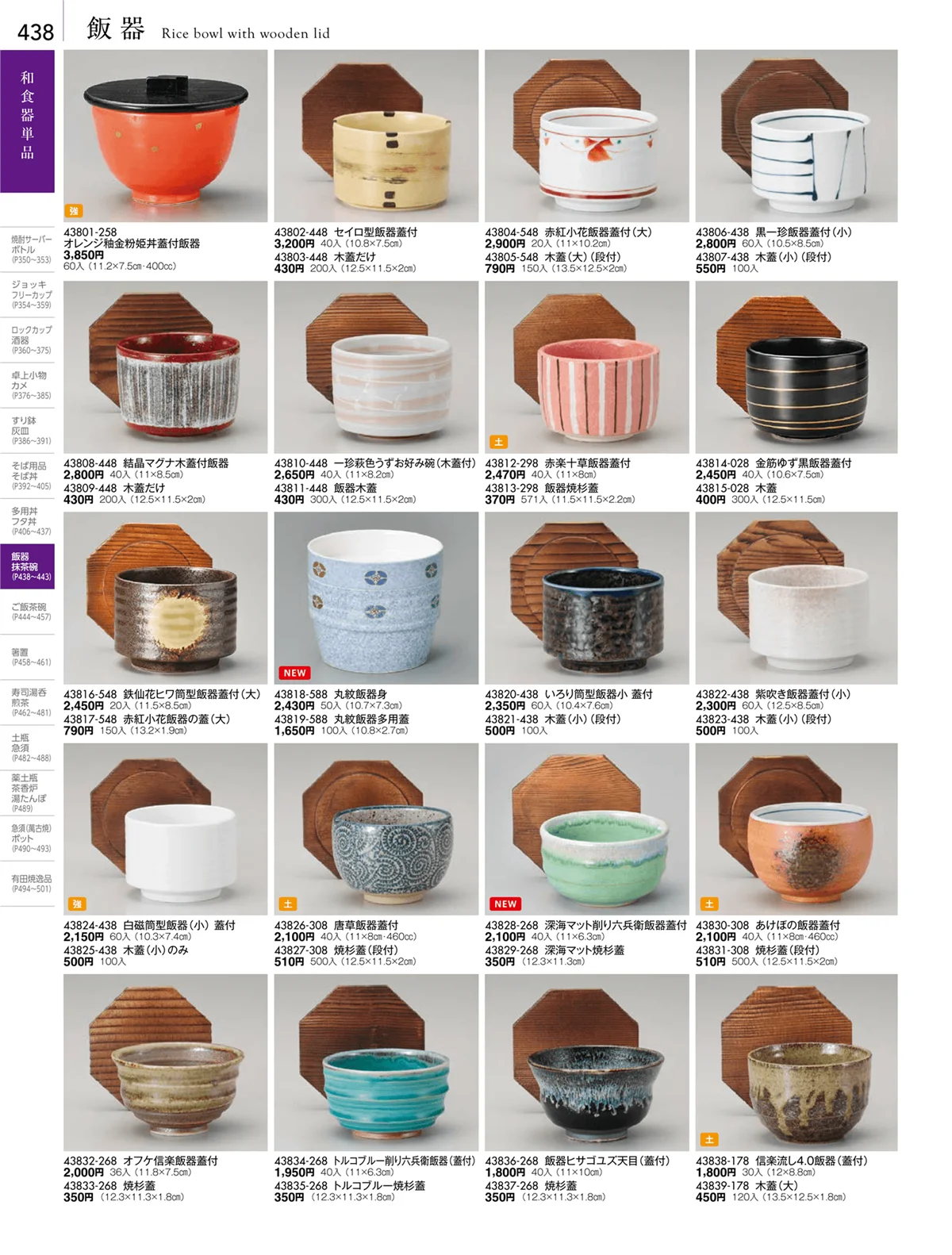 陶雅vol.18・ページ番号438・大茶・茶漬・ライス丼・飯器・ゆったり碗・抹茶碗・茶碗・箸置