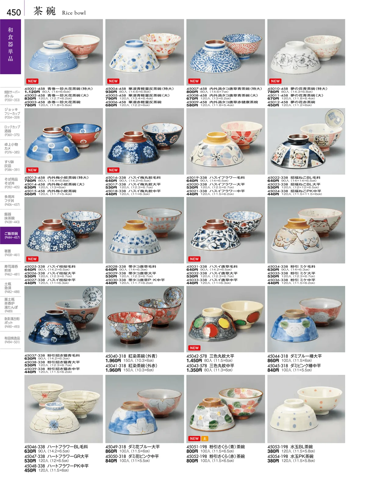 陶雅vol.18・ページ番号450・大茶・茶漬・ライス丼・飯器・ゆったり碗・抹茶碗・茶碗・箸置