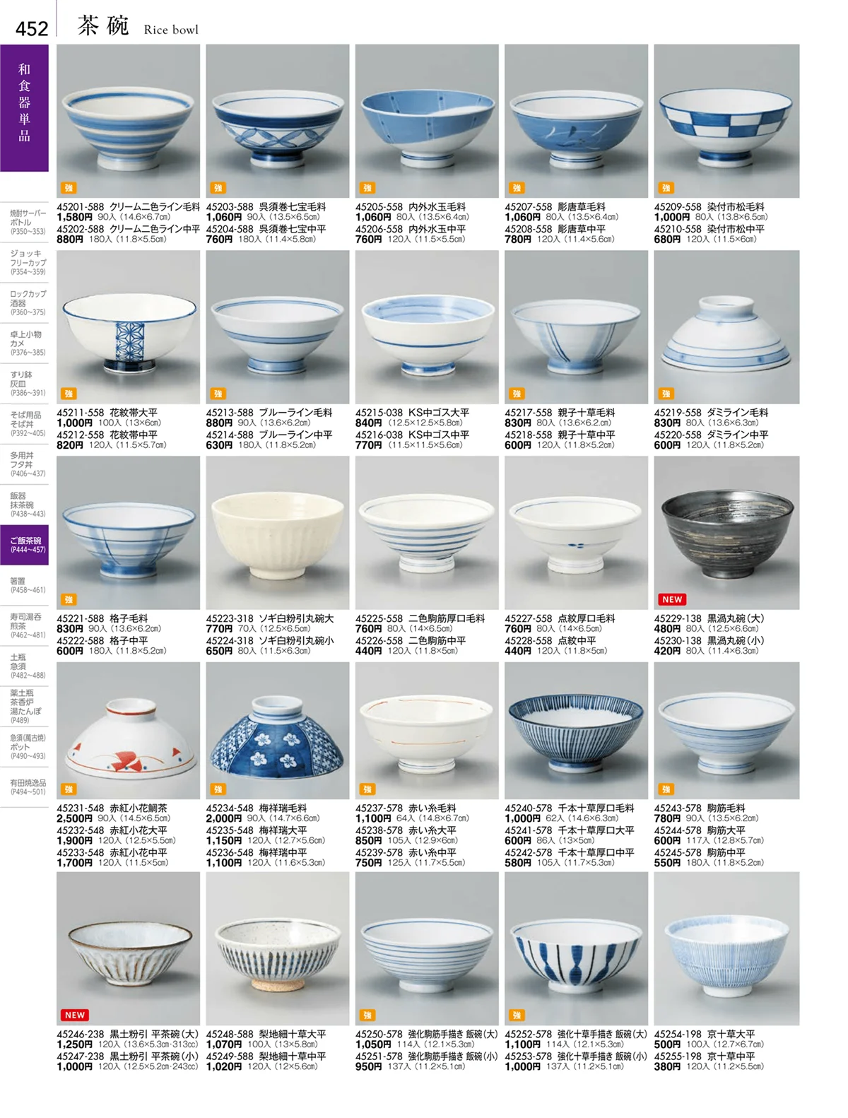 陶雅vol.18・ページ番号452・大茶・茶漬・ライス丼・飯器・ゆったり碗・抹茶碗・茶碗・箸置