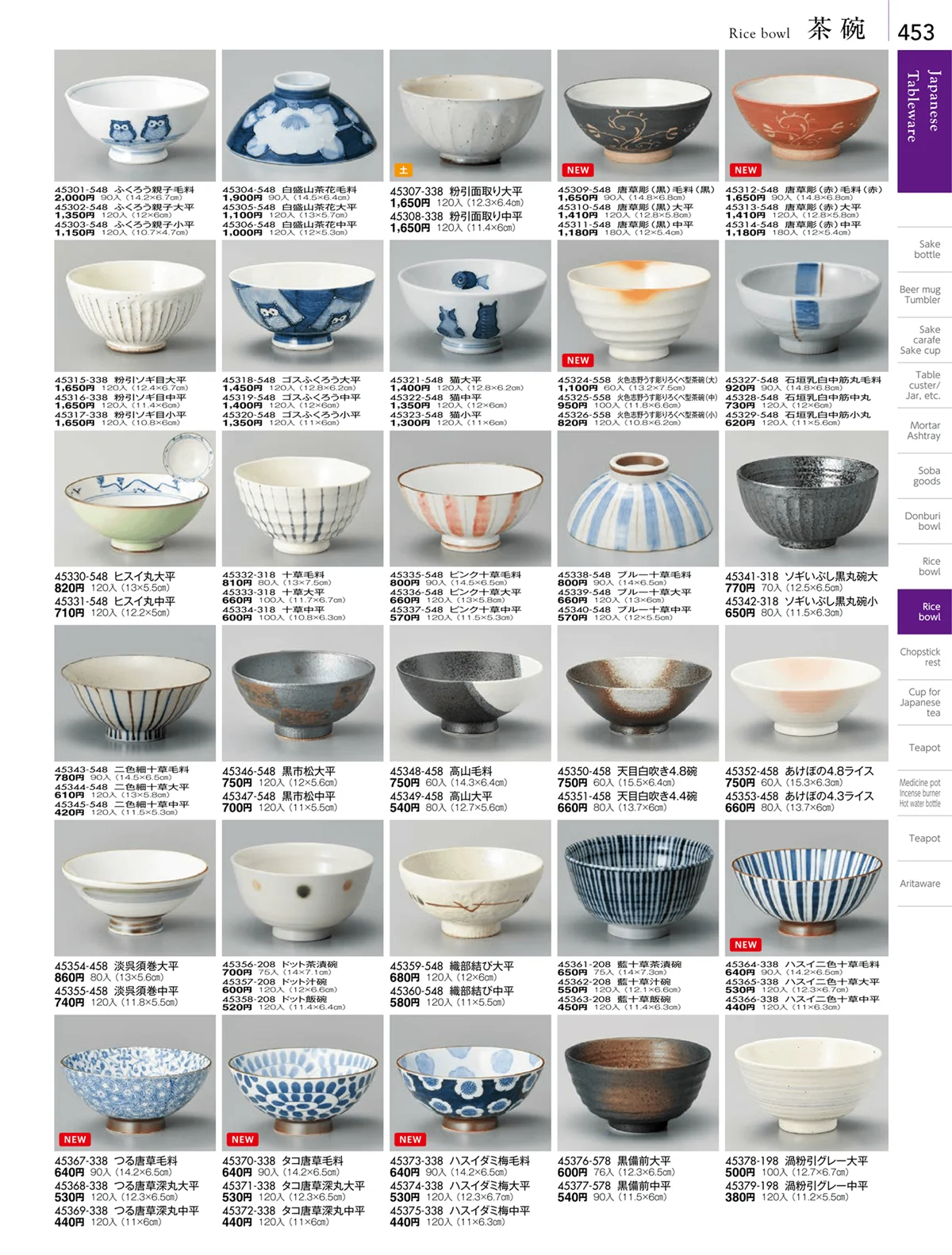 陶雅vol.18・ページ番号453・大茶・茶漬・ライス丼・飯器・ゆったり碗・抹茶碗・茶碗・箸置