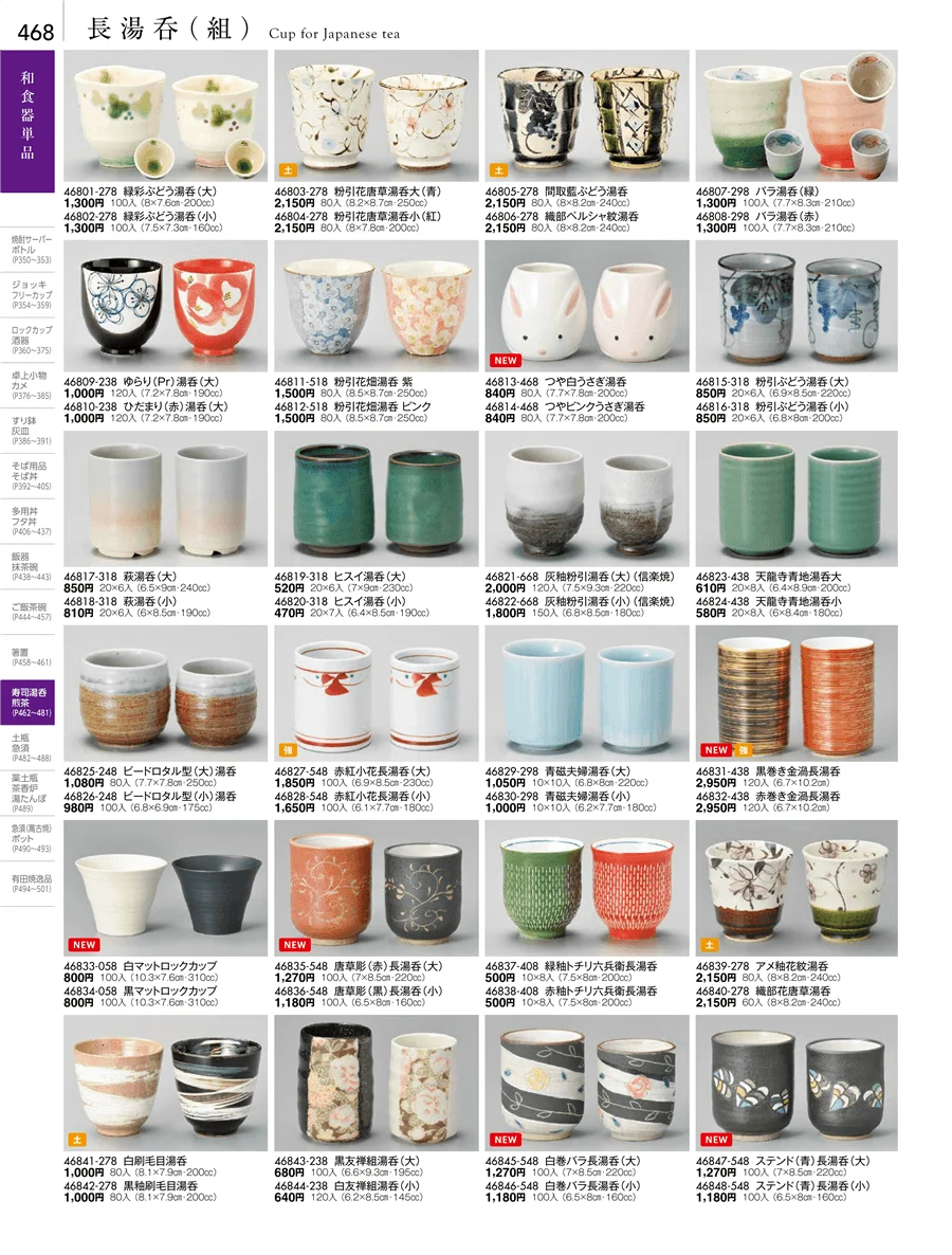 湯呑・煎茶 ページ468