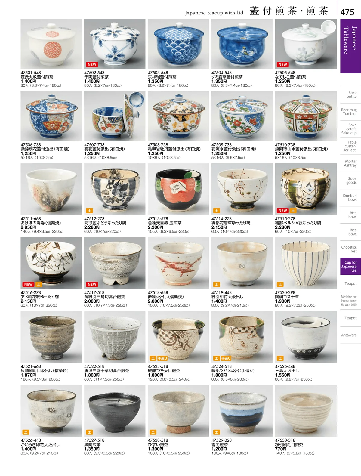 陶雅vol.18・ページ番号475・湯呑・煎茶