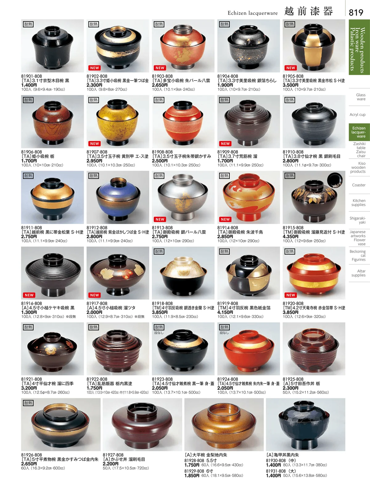 陶雅vol.18・ページ番号819・越前漆器