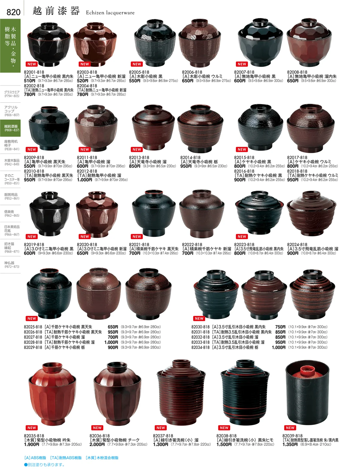 陶雅vol.18・ページ番号820・越前漆器