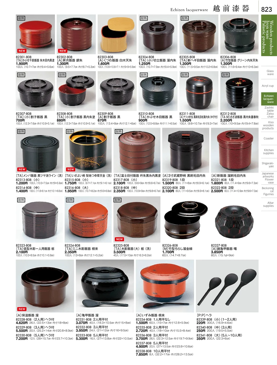 越前漆器 ページ823