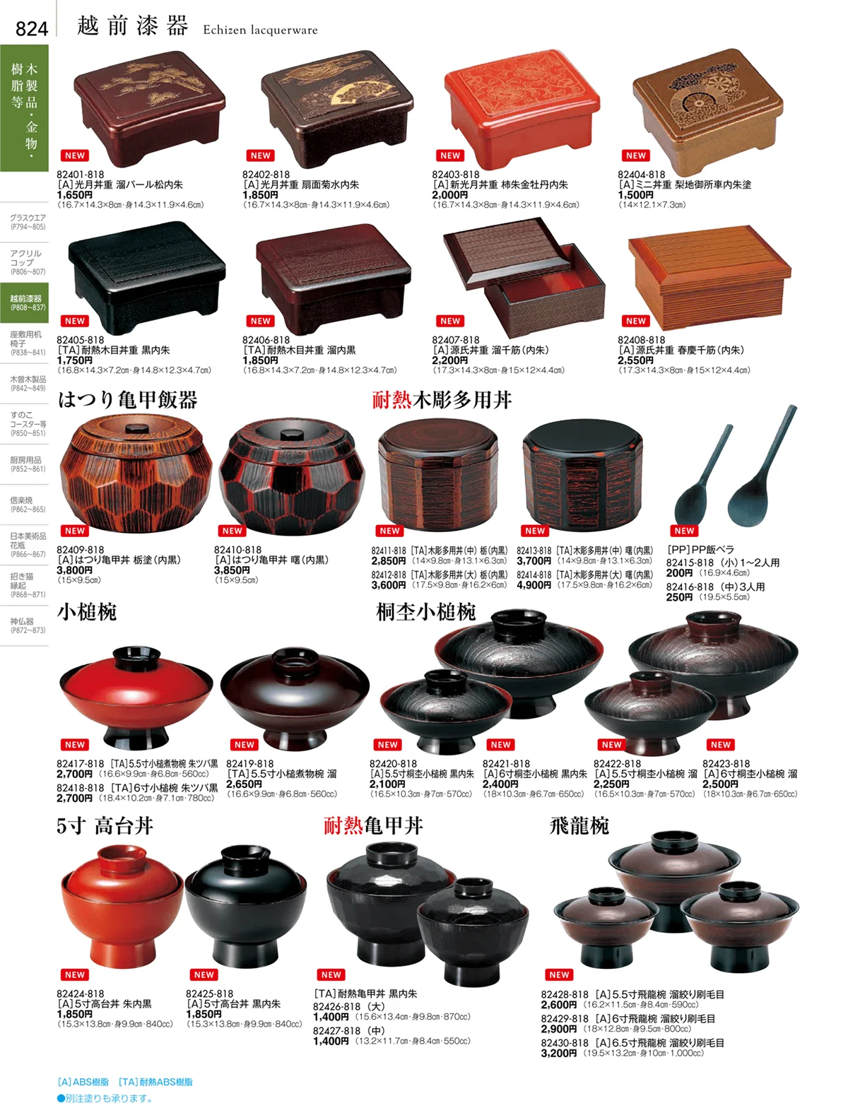 陶雅vol.18・ページ番号824・越前漆器