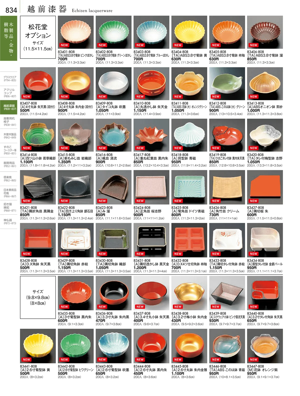 陶雅vol.18・ページ番号834・越前漆器