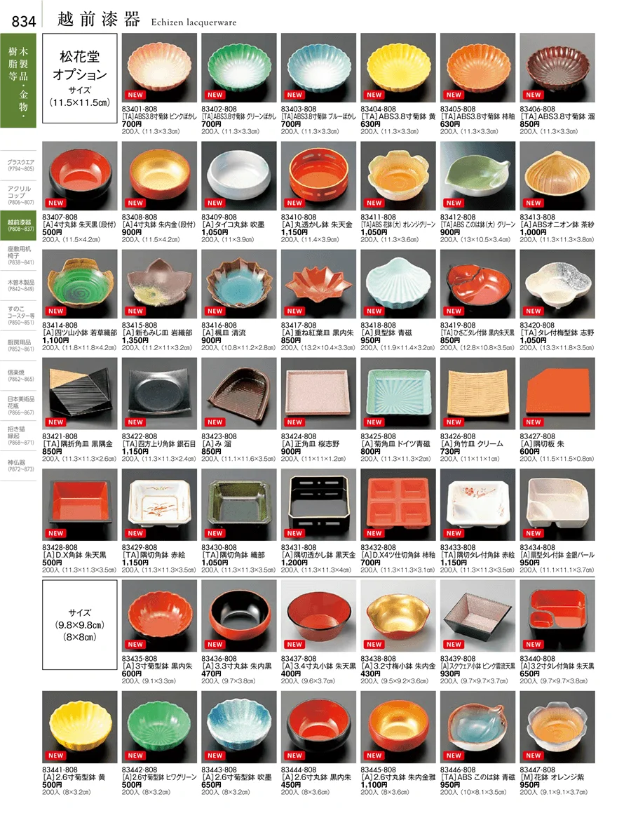 越前漆器 ページ834