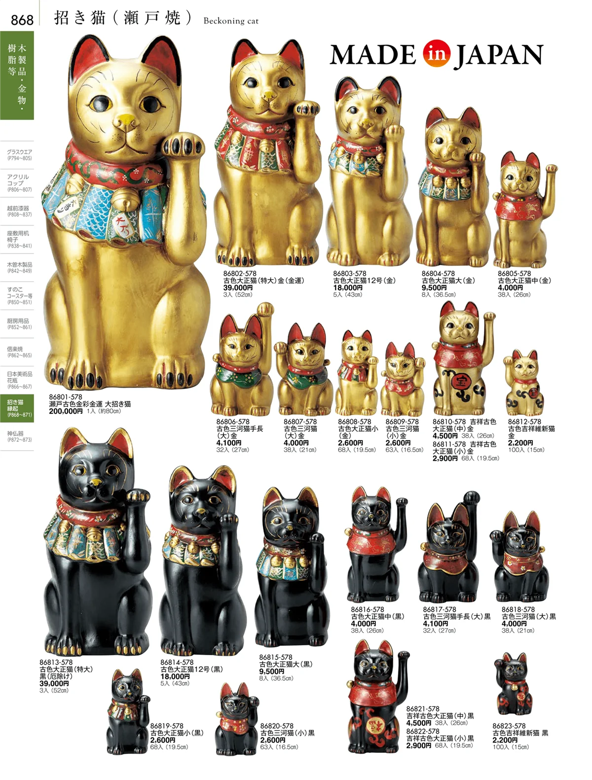 陶雅vol.18・ページ番号868・招き猫・縁起
