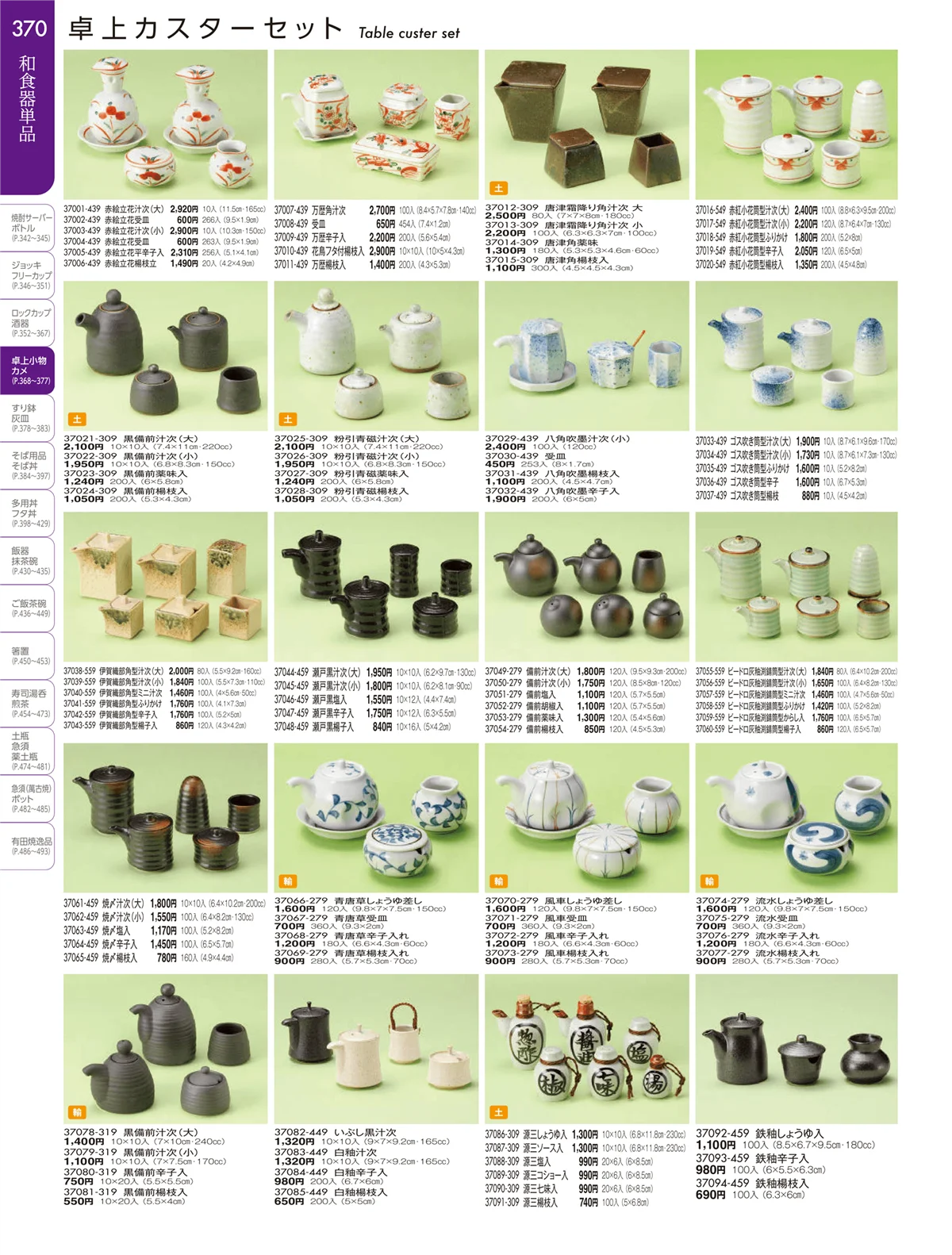 陶雅vol.19・ページ番号370・卓上小物・蓋物・カメ・すり鉢・灰皿