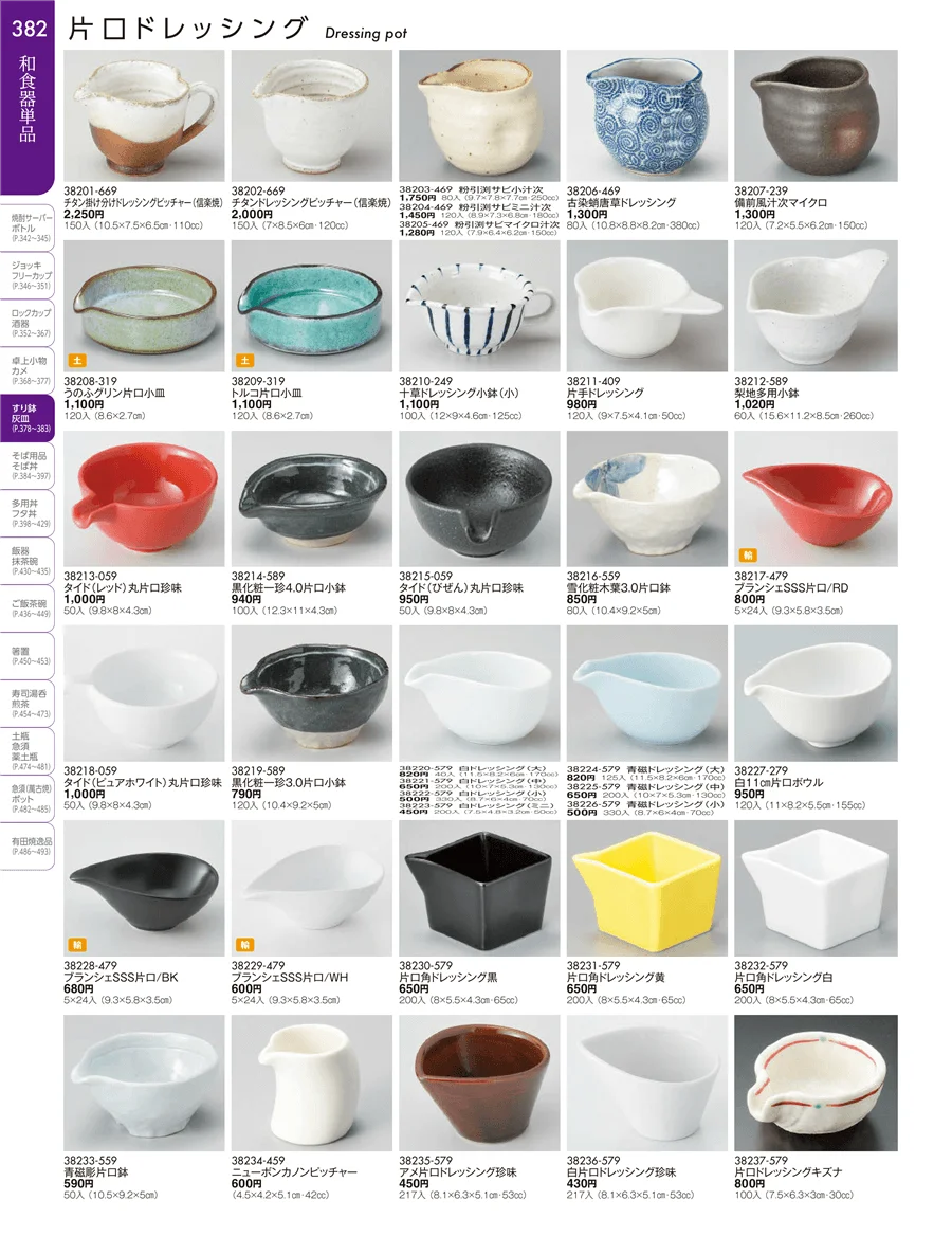 卓上小物・蓋物・カメ・すり鉢・灰皿 ページ382