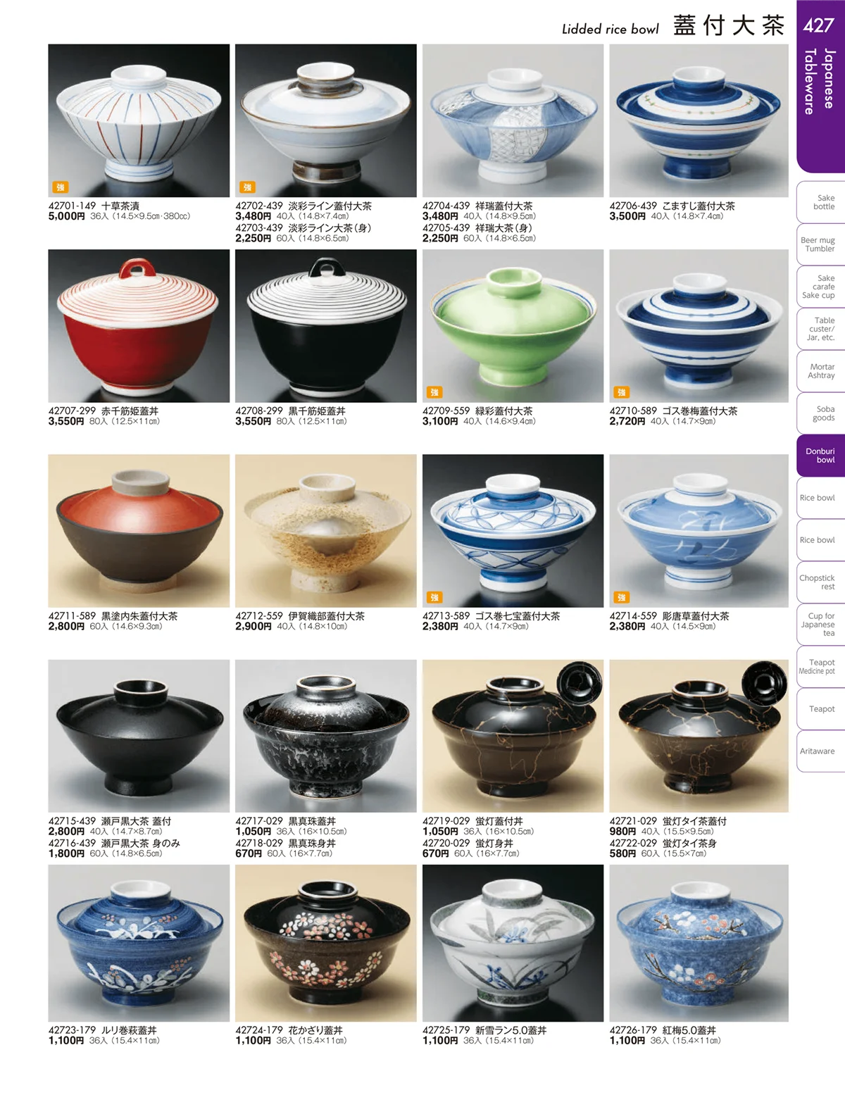 陶雅vol.19・ページ番号427・大茶・茶漬・ライス丼・飯器・ゆったり碗・抹茶碗・茶碗・箸置