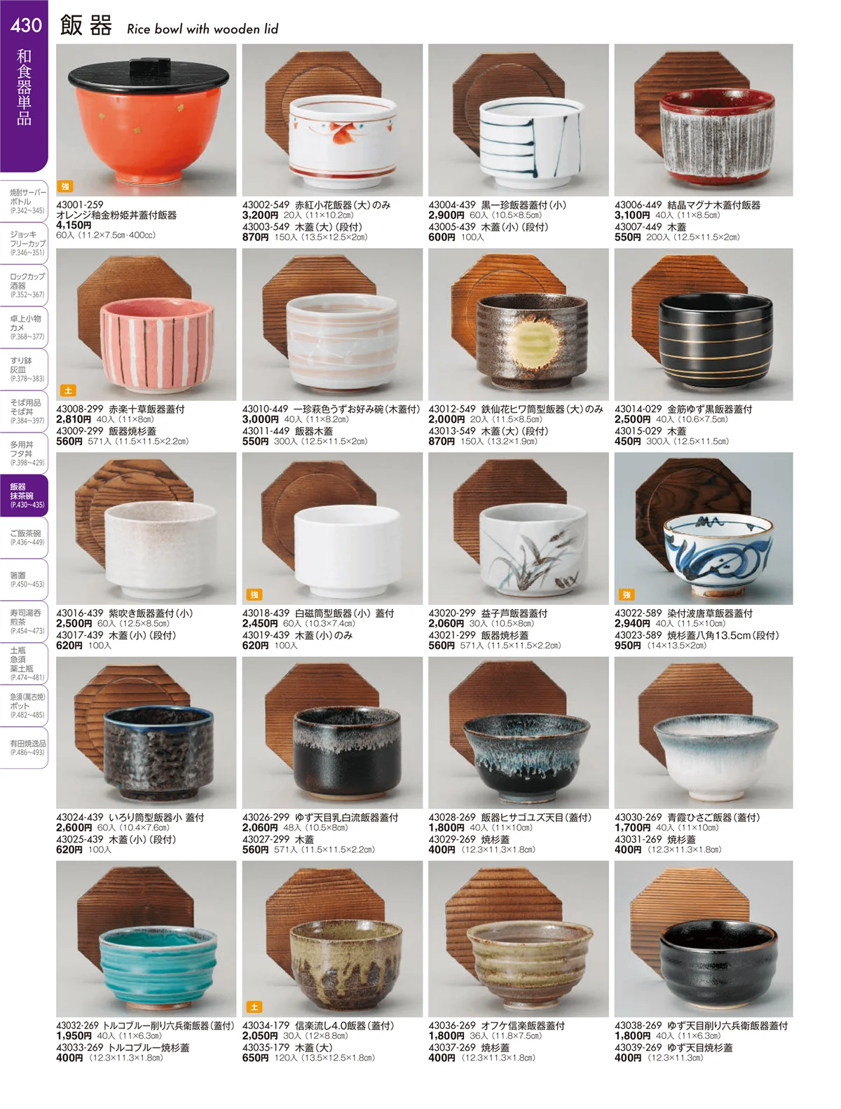 陶雅vol.19・ページ番号430・大茶・茶漬・ライス丼・飯器・ゆったり碗・抹茶碗・茶碗・箸置