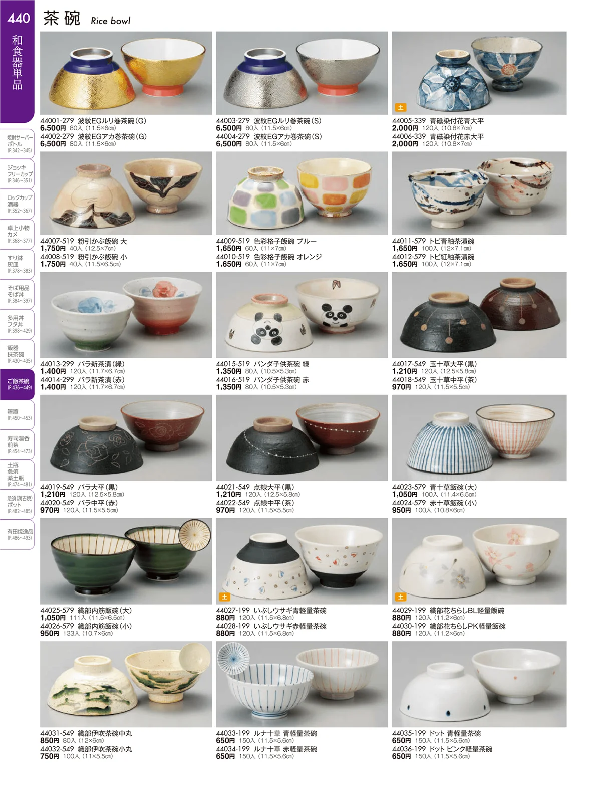 陶雅vol.19・ページ番号440・大茶・茶漬・ライス丼・飯器・ゆったり碗・抹茶碗・茶碗・箸置