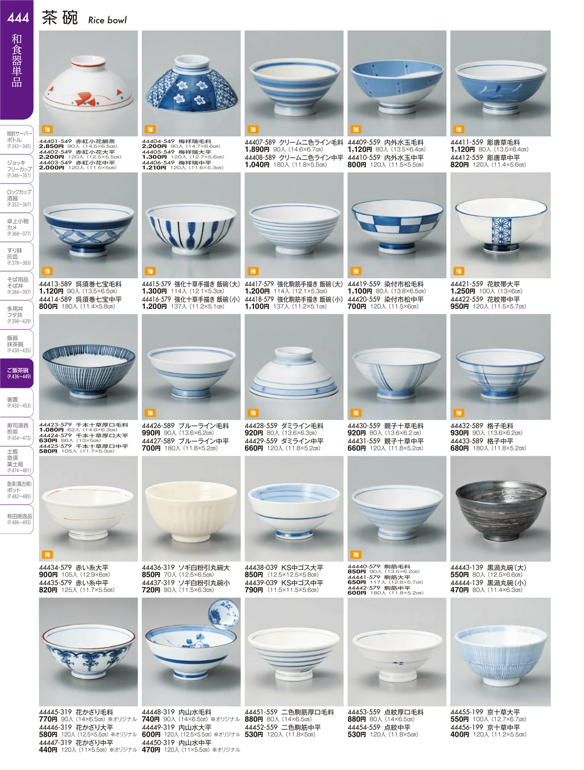 陶雅vol.19・ページ番号444・大茶・茶漬・ライス丼・飯器・ゆったり碗・抹茶碗・茶碗・箸置