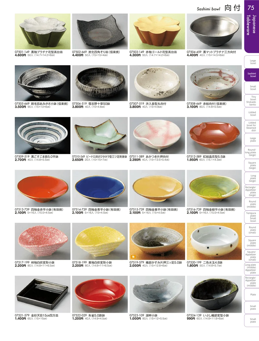 刺身・千代口・向付 ページ75