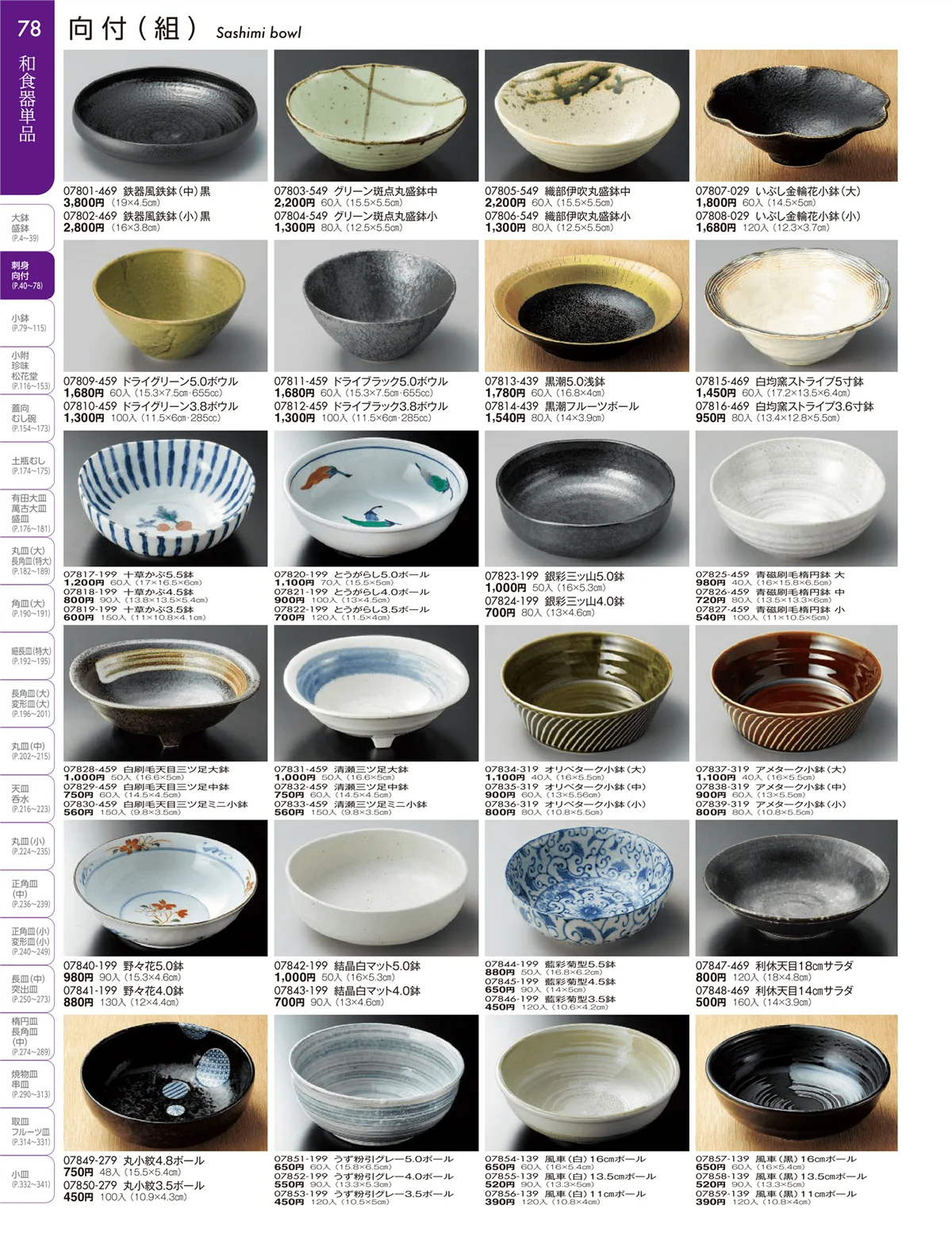 陶雅vol.19・ページ番号78・刺身・千代口・向付