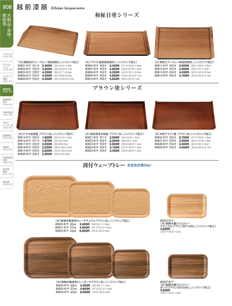 越前漆器 ページ808