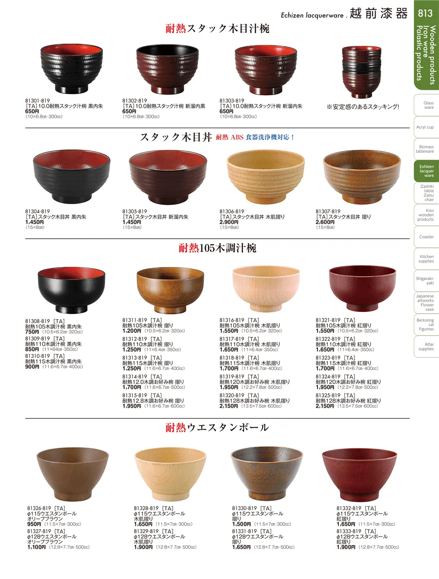 越前漆器 ページ813