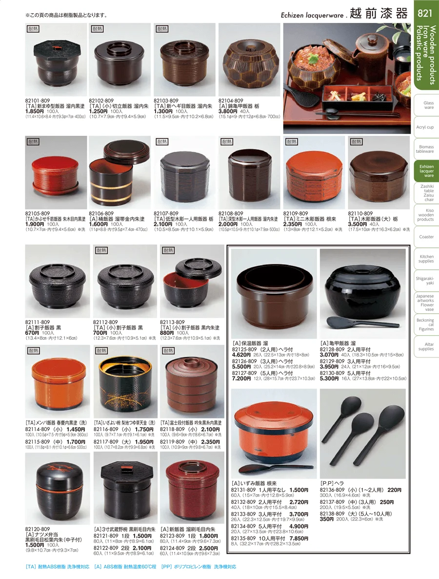 越前漆器 ページ821