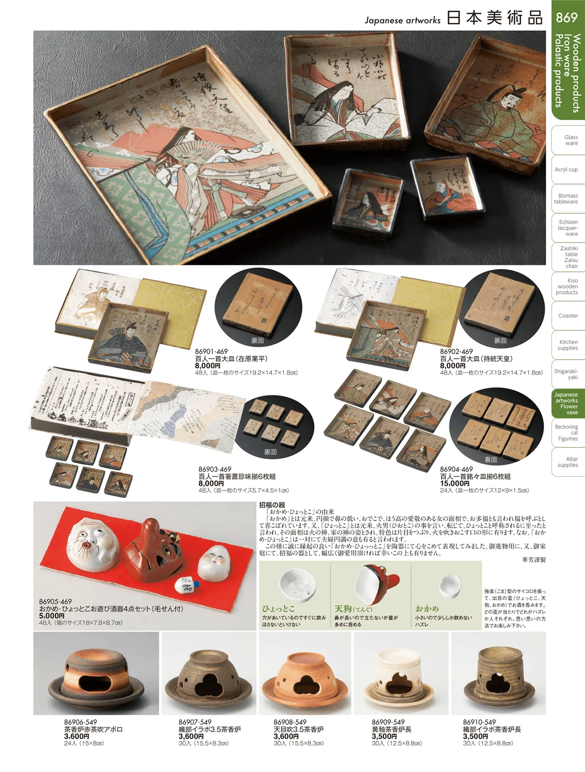 陶雅vol.19・ページ番号869・日本美術品・花瓶