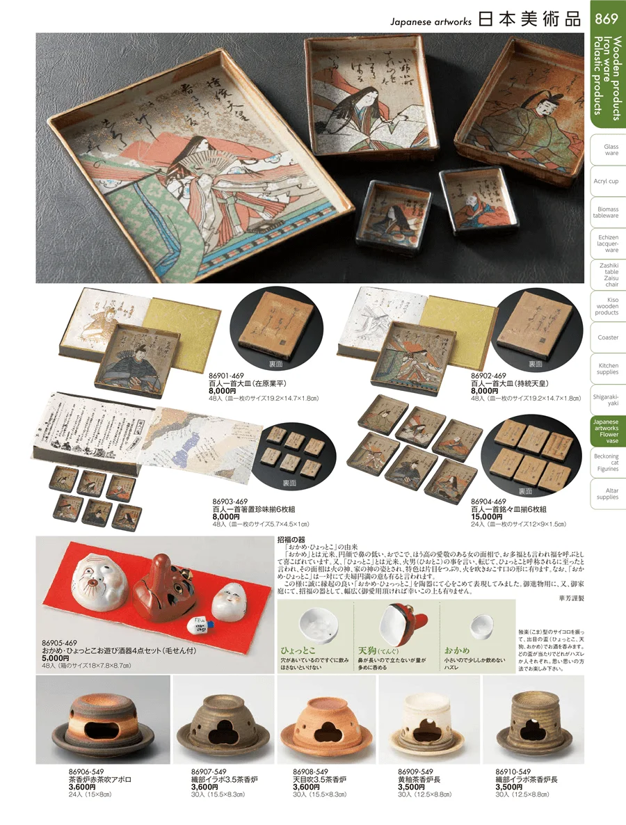 日本美術品・花瓶 ページ869