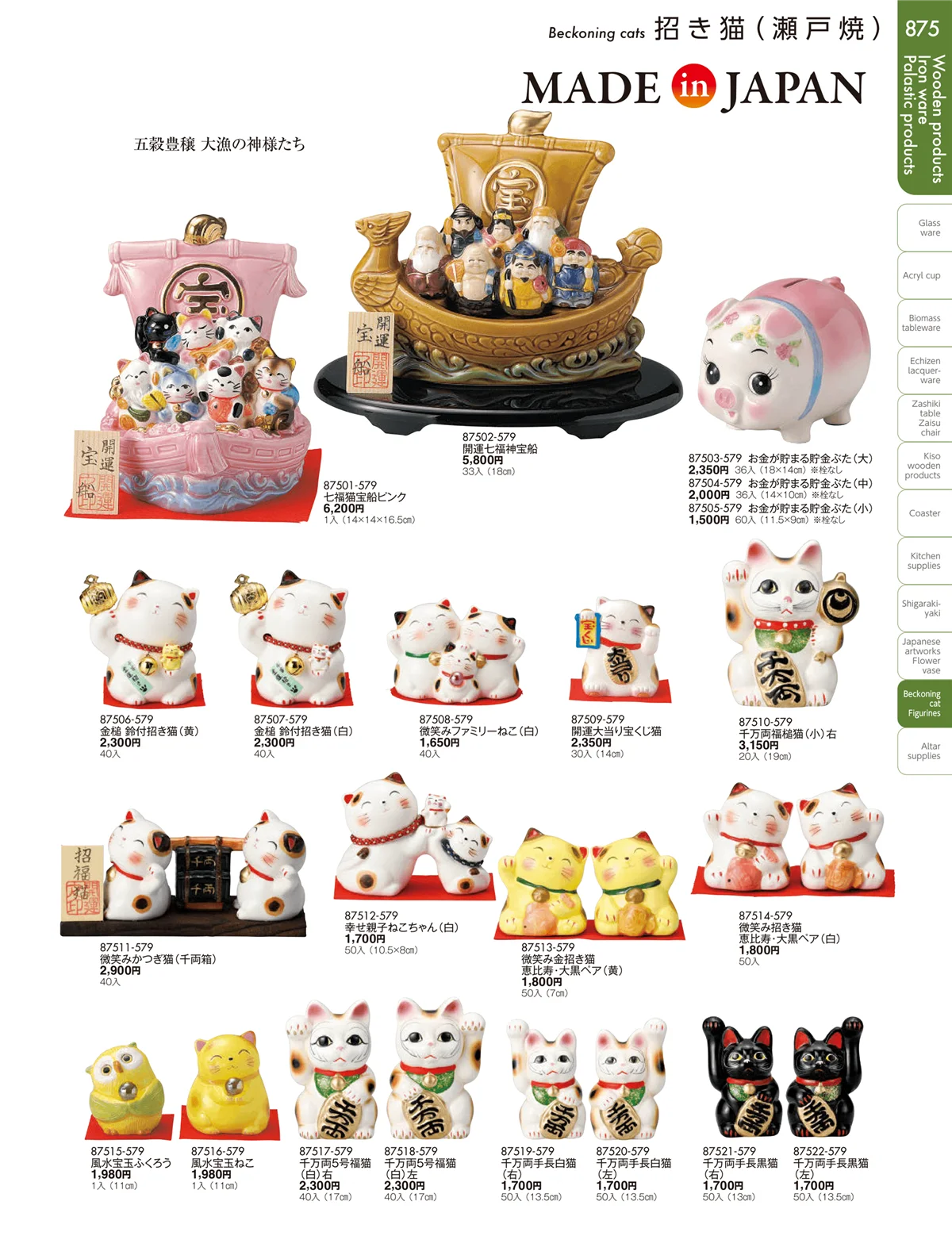 陶雅vol.19・ページ番号875・招き猫・縁起