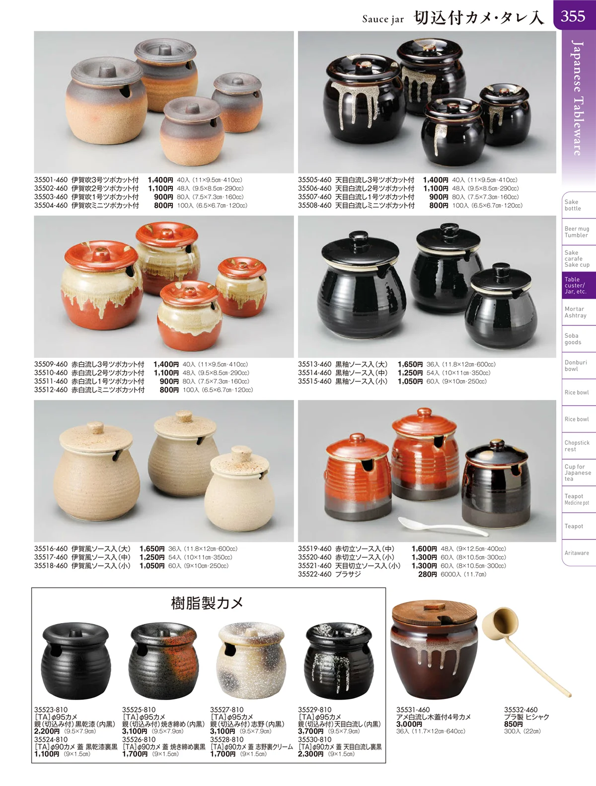 陶雅vol.20・ページ番号355・卓上小物・蓋物・カメ・すり鉢・灰皿
