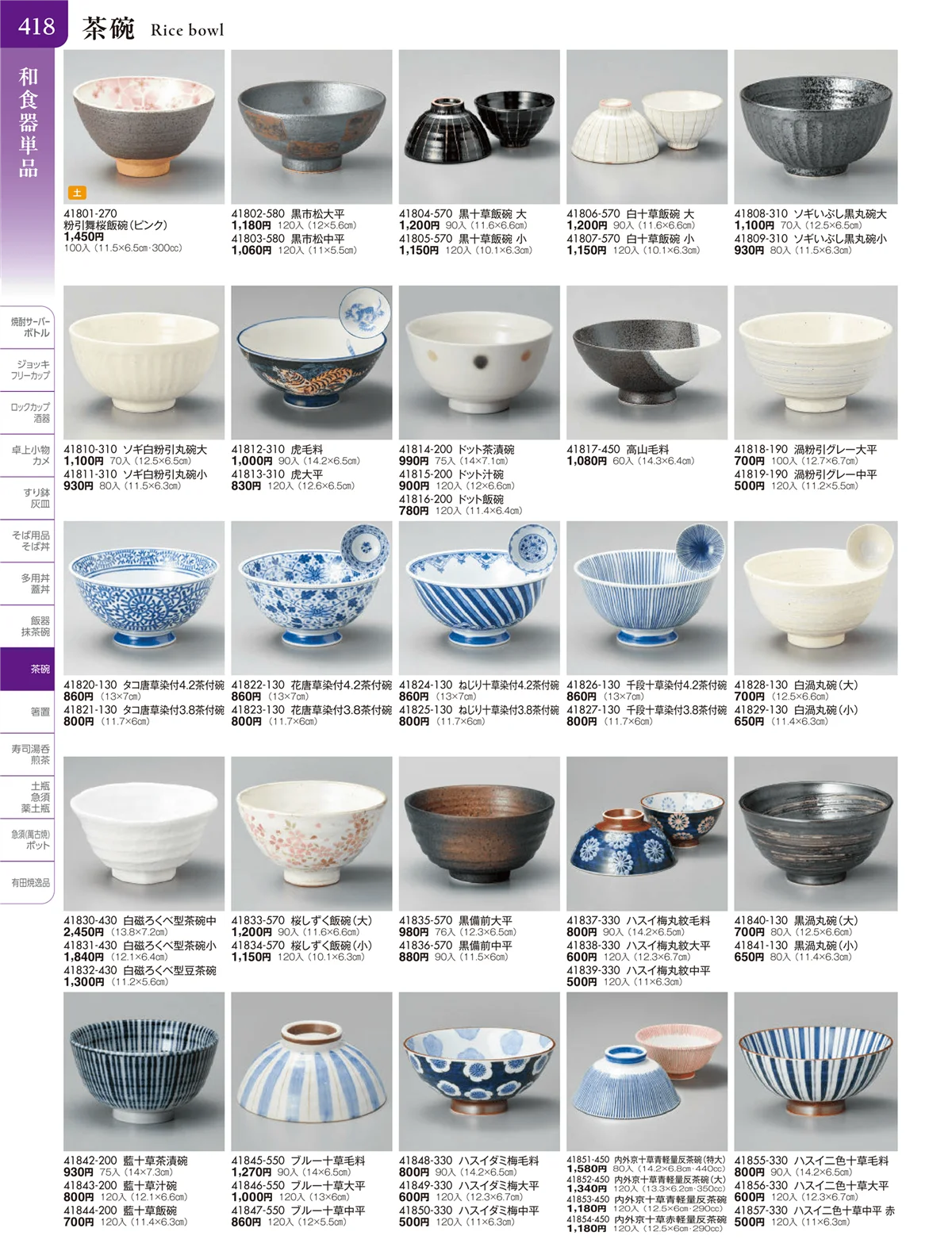 陶雅vol.20・ページ番号418・大茶・茶漬・ライス丼・飯器・ゆったり碗・抹茶碗・茶碗・箸置