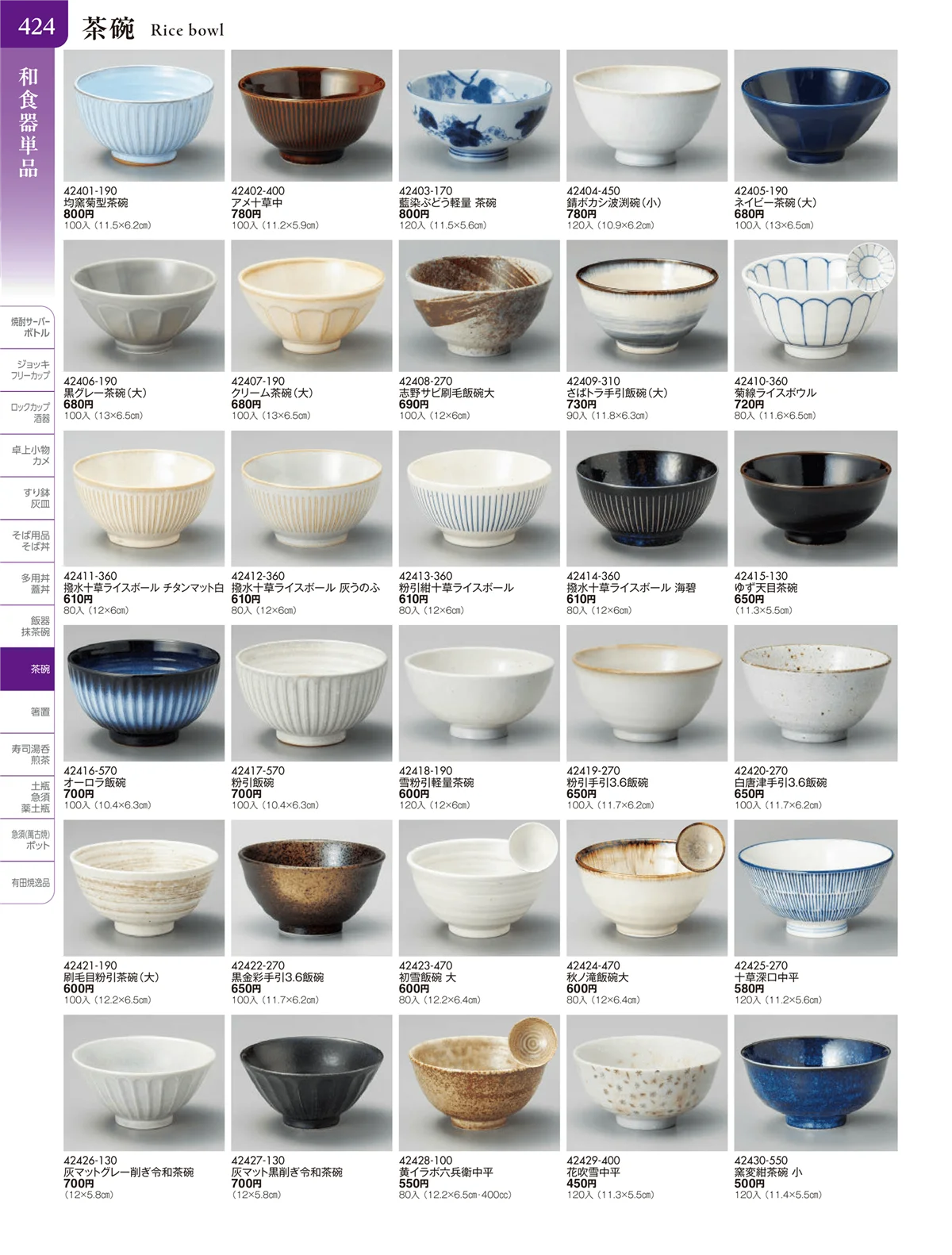 陶雅vol.20・ページ番号424・大茶・茶漬・ライス丼・飯器・ゆったり碗・抹茶碗・茶碗・箸置