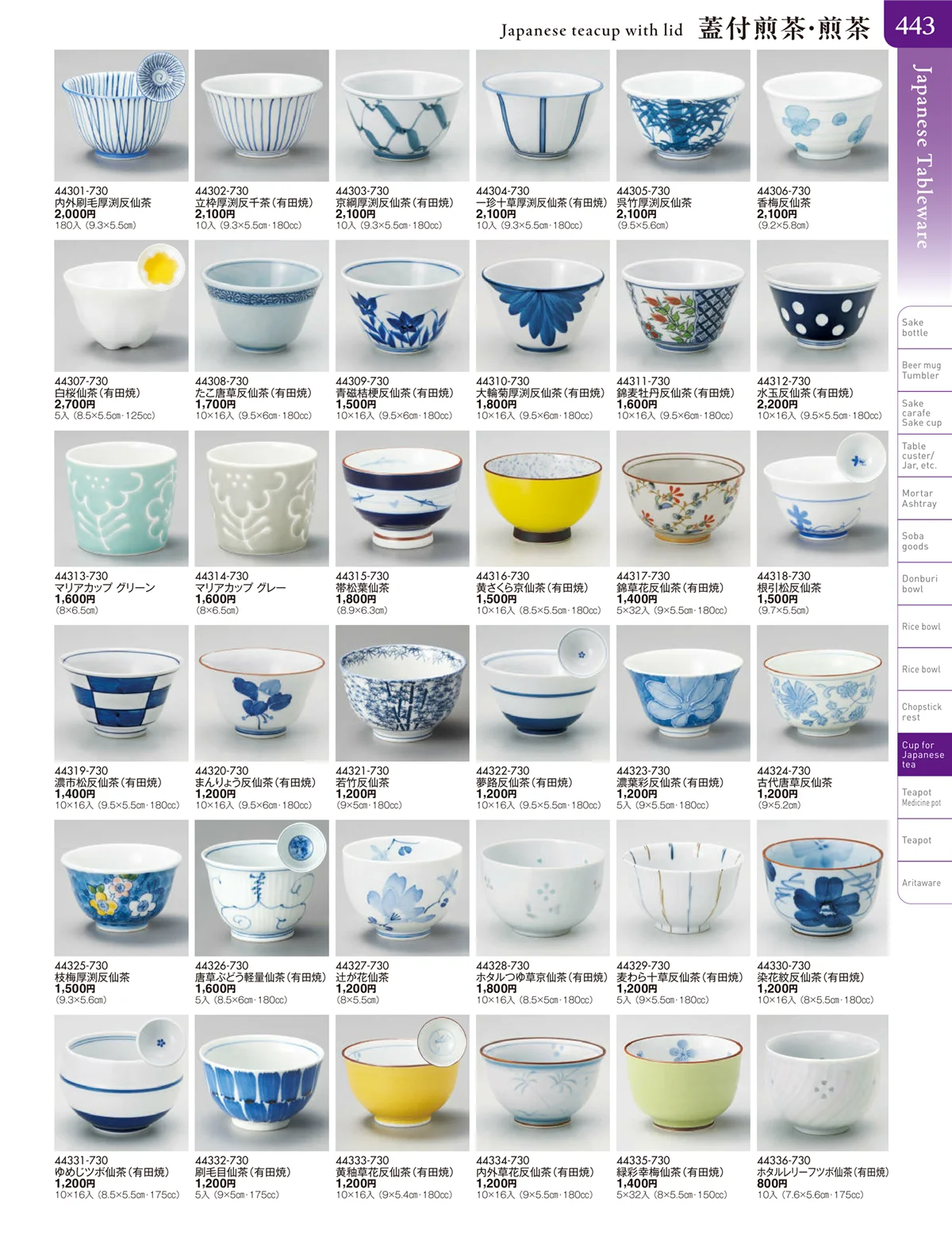 陶雅vol.20・ページ番号443・湯呑・煎茶