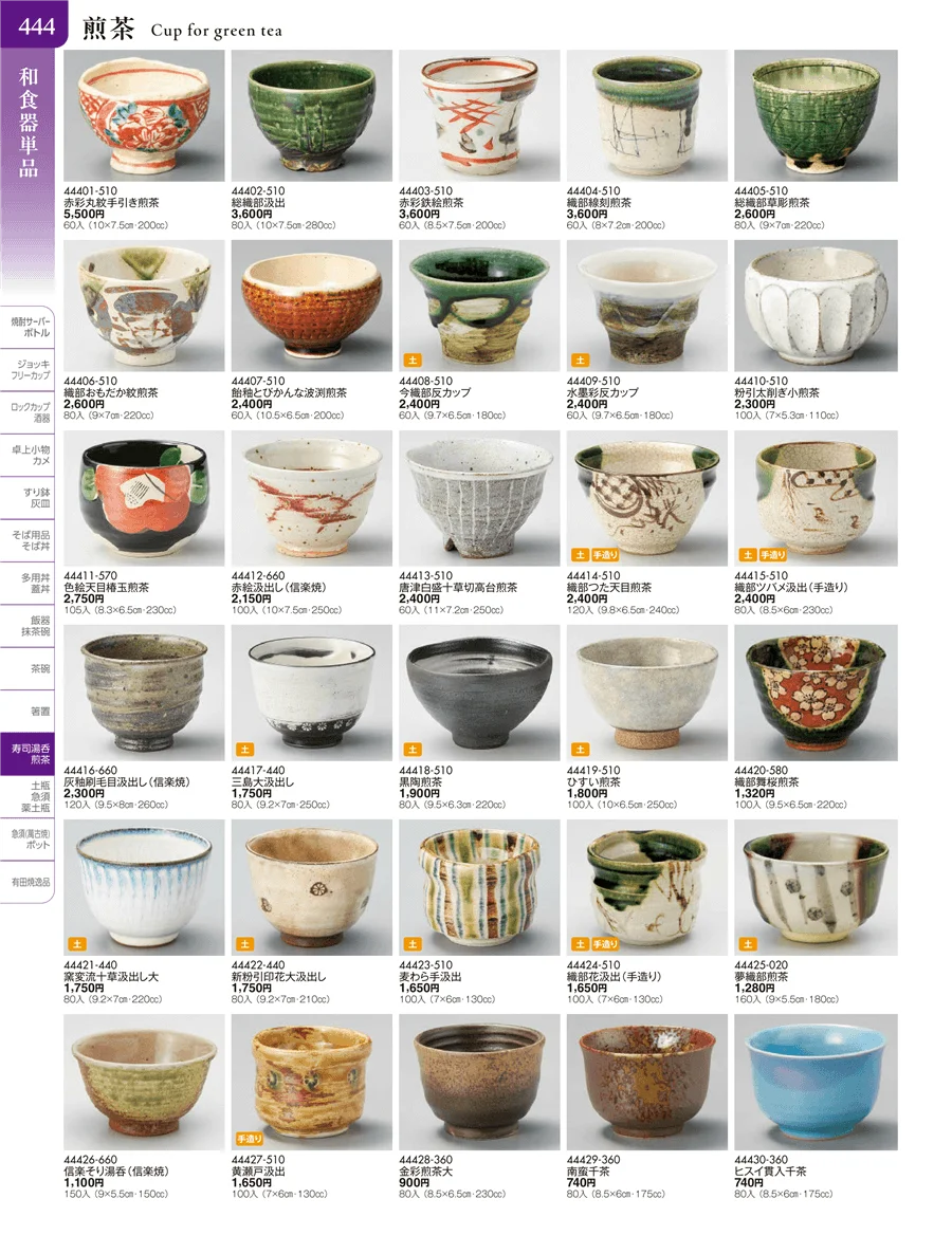 湯呑・煎茶 ページ444