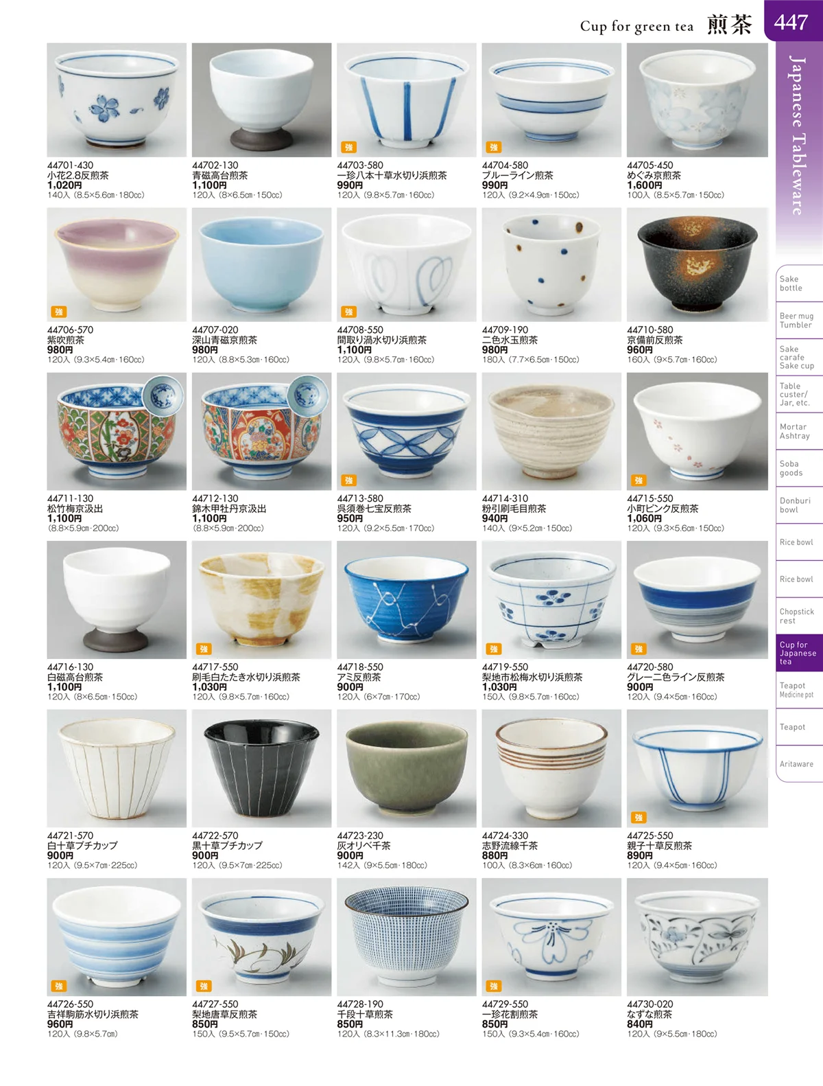 陶雅vol.20・ページ番号447・湯呑・煎茶