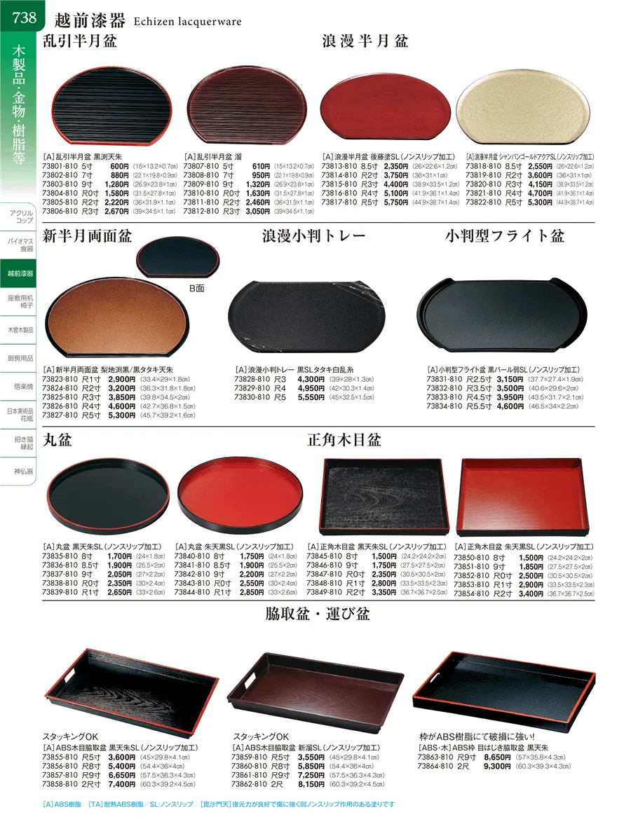 越前漆器 ページ738